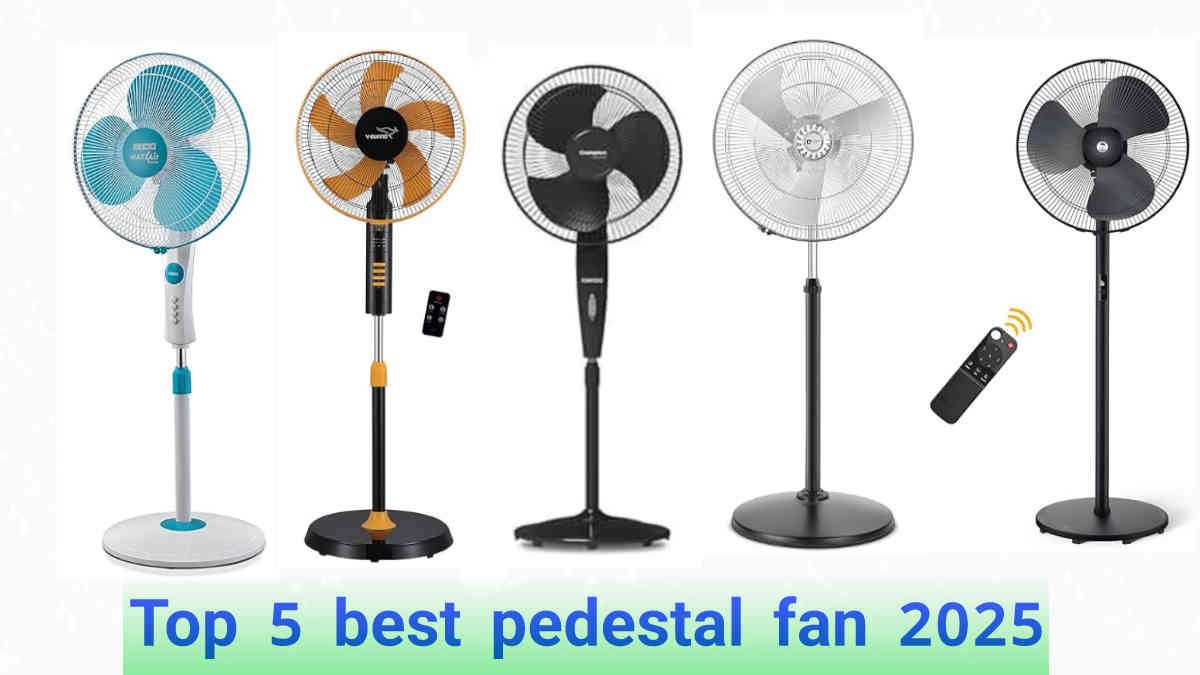 Top 5 best pedestal fan in india 2025